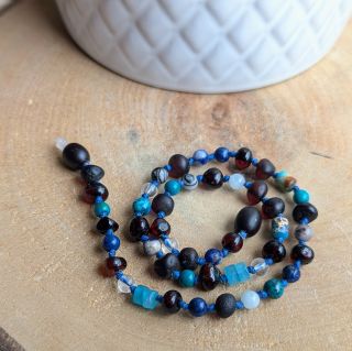 🌊 Hlubiny oceánu 🌊 Dětský náhrdelník 33 cm | VOLNÝ 🍀 Někdy stačí jediný pohled a víte – tato kombinace Vás zavede do...